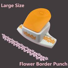 Diy Tool Large Paper Sakura Hole Puncher for Scrapbooking Embossed Machine Coaster Photo Frame Flower shape Border Punch 2024 - buy cheap