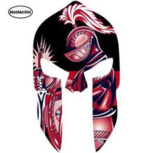 HotMeiNi 7,5 см x 13 см Спартанский шлем красный KINGHT оригинальность Светоотражающая Автомобильная наклейка 2024 - купить недорого