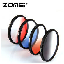 Zomei Camera Filtro Ultra Slim Frame GND Gradula Color Filters Blue Grey Red Orange 49 55 58 62 67 72 77 82mm For DSLR Camera 2024 - buy cheap