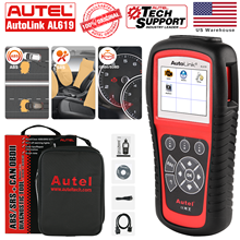 Autel Autolink AL619 Full OBD2 Scanner Code Reader ABS SRS Car Diagnostic tool  OBD2 Turn Off Engine Light Free Update pk ELM327 2024 - buy cheap