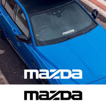 1 шт. автомобильные наклейки, черные и белые Светоотражающие буквы, виниловые наклейки, Стайлинг автомобиля для Mazda Axela 2, 3 MS, 6 детской модели CX3, CX5, Axela, demio C 2024 - купить недорого