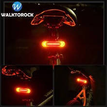 Luz LED trasera para bicicleta, resistente al agua, recargable por USB, de seguridad, inteligente, con Control remoto inalámbrico 2024 - compra barato