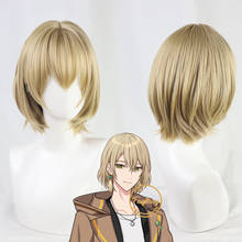 Rutile Promise of Wizard Wig Heat Resistant Synthetic Cosplay Short Golden Hair Halloween Party + Free Wig Cap 2024 - buy cheap