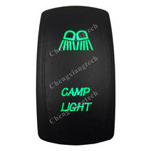 12V 24V Boat Car 5 Pin ON/OFF SPST Rocker Toggle Switch- CAMP LIGHT- Green Led Waterproof IP66 for Carling ARB 4X4 NARVA 2024 - buy cheap