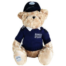Muñeco de peluche de oso de policía para niños, muñeco de peluche, regalo de cumpleaños y Navidad 2024 - compra barato