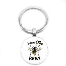 Colgante de abeja Punk para niños, joyería con diseño de miel, cabujón de cristal, regalo, 2019 2024 - compra barato