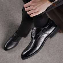 Mazefeng sapato social masculino de couro 38-48, estilo Oxford com cadarço fashion retrô elegante para trabalho, calçados plus size 2024 - compre barato