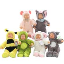 Muñecas de silicona con Cara de Bebé para niñas, juguetes de peluche de animales para dormir suave, Kawaii, Bjd, Reborn, regalo de Navidad 2024 - compra barato