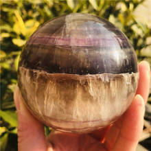Bola de esfera de cristal para curación, 70mm, fluida NATURAL, cuarzo 2024 - compra barato