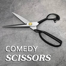 Comedy Scissors (Solid Steel) Stage Magic Trick,Props,Interactive Funny,Accessories,Mentalism,Close-Up,Magic Toys Illusion 2024 - buy cheap