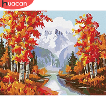 HUACAN DIY Pictures By Number Autumn Kits Drawing On Canvas Painting By Numbers Scenery Hand Painted Picture Gift Home Decor 2024 - buy cheap