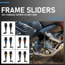YZF R15 Frame Slider Motorcycle Crash Pad Engine Guard Protection Falling Protector For Yamaha YZF-R15 V3 17 2018 2019 2020 2021 2024 - buy cheap