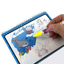 Волшебный альбом для акварельных красок детская живопись книга Рисование граффити воды доска игра Боулинг для раннего детского развития игрушки студенческие подарки для детей 2024 - купить недорого