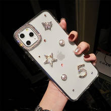 Goddess Fashion Bling Diamond Pearl Butterfly Star Case Cover For Iphone 11 Pro XS Max XR X 8 7 6 6S Plus SE Crystal Phone Case 2024 - buy cheap