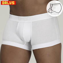 ORLVS Brand Sexy Underwear Men Boxers Cotton Cueca Masculina Breathable Comfortable Underpants Men Boxer Shorts U Pouch 2024 - buy cheap