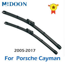 MIDOON Wiper Blades for Porsche Cayman Fit Hook Arms / Push Button Arms Car Model Year From 2005 to 2017 2024 - buy cheap