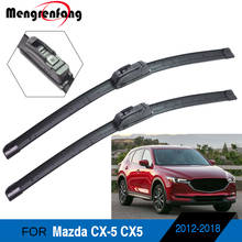 For Mazda CX-5 CX5 Car Front Windscreen Wiper Blades Soft Rubber Wiper Blade J Hook & Push Button Arms 2012-2018 2024 - buy cheap