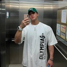 Men Cotton Loose t-shirt 2020 Summer New Gyms Fitness Bodybuilding Shirts Male Fashion Casual Short Sleeved Tees Top clothes 2024 - buy cheap