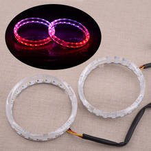 2pcs Car 95mm 2.5A Universal Car RGB LED Angel Eye Ring Halo Lights Lamps DRL Headlight Bluetooth APP Control 9V-32V 2024 - buy cheap