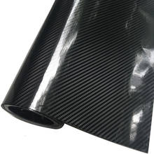 30x100cm Black 5D Carbon Fiber Wrapping Vinyl Foil Film With Air Free Bubble DIY For Motorcycle Computer Laptop Skin Phone Cover 2024 - buy cheap