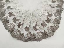 1 Meter High Quality Coffee Lace Fabric Beautiful Flower Venise Lace Trim Sewing Craft Embroidered Lace For Sewing Decoration 2024 - buy cheap