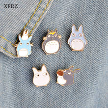 XEDZ Fashion Cartoon Enamel Brooches Jewelry Cute Animal Chinchillas Brooch Charm Women Jeans Badge Lapel Pins Accessories 2024 - buy cheap