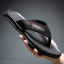 Zapatos informales de marca para hombre, chanclas de cuero, zapatillas de verano, sandalias de verano 2024 - compra barato