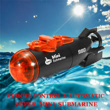 Мини радиоуправляемые подводные лодки, электрические игрушки, инновационный 3 канала с подсветкой, пластиковые уличные 2 режима, инфракрасный подарок LED 2024 - купить недорого