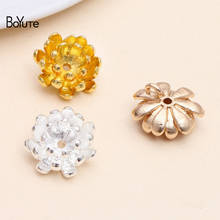 BoYuTe Wholesale (20 Pieces/Lot) Metal Alloy 19*7.5MM Flower Charms Bead Caps Diy Hand Made Jewelry Findings Components 2024 - buy cheap