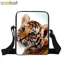 Crazy Tiger Small Crossbody Bags for woman  Animal Print Ladies Clutch bolsos mujer student School Bags Cute Shoulder Bags 2024 - buy cheap