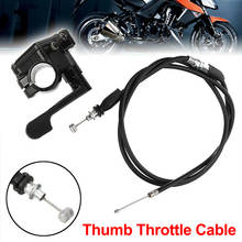 1 pcs Motorcycle Thumb Throttle Accelerator Cable for 4 Stroke Quad ATV Pit Bike 22mm 7/8“ Handle 2024 - buy cheap