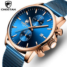 CHEETAH-reloj ejecutivo de lujo para hombres, cronógrafo de cuarzo, resistente al agua, de acero inoxidable 2024 - compra barato