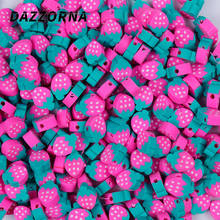 50/100Pcs 10mm Pink Strawberry Beads Polymer Clay Beads Polymer Clay Spacer Beads For Jewelry Making DIY Bracelet Necklace 2024 - buy cheap