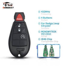 Dandkety 4 Buttons Smart Remote Car Key Fob For Dodge Jeep Chrysler Vehicle 300 Town & Country M3N5WY783X IYZ-C01C 433MHz Entry 2024 - buy cheap