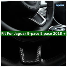 Lapetus Steering Wheel Decoration U Frame Cover Trim ABS 1 Pcs Fit For Jaguar E-pace E pace 2018 2019 2020 Matte / Carbon Fiber 2024 - buy cheap