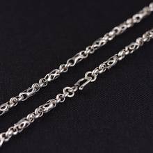 100% S925 Sterling Silver Necklace Domineering 2021 New Fashion Thai Silver O Circle Chain Pure Argentum Neck Jewelry For Men 2024 - buy cheap