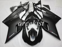 4 brindes novos abs molde de injeção carenagens kit apto para ducati 848 1098s 2007 2008 2009 2010 2011 2012 preto fosco 2024 - compre barato