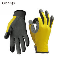 Перчатки OZERO для бега, перчатки для сенсорного экрана, спортивные перчатки из оленьей кожи для улицы, мотоциклетные гоночные велосипедные перчатки для мужчин и женщин 8009 2024 - купить недорого
