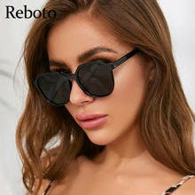 Óculos de sol redondo preto vintage, óculos escuros pequenos de marca clássica design de moda feminina uv400 2021 2024 - compre barato