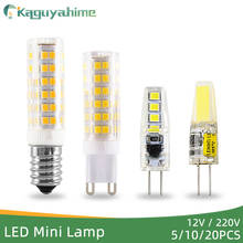 Kaguyahime-lâmpada led g9, g4, e14, 3w, 6w, 10w, ac/dc, 12v, 220v, led, e14, g4, g9, troca de lâmpada, holofote de halogênio 2024 - compre barato