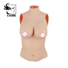 Cyomi-body de silicone com colarinho alto, colarinho, para travestis, peito falso, tamanhos de 2g, c/d/e/g 2024 - compre barato