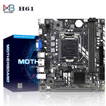 Материнская плата Placa mae H61 Micro, разъем LGA 1155 DDR3, память VGA PCI-E для Intel LGA1155 I3 I5 I7 Xeon 2024 - купить недорого
