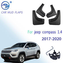 Car Styling for jeep compass 1.4 2017-2020 Accessories Mud Flaps Splash Guards Front Rear Mud Flap Mudguards Fender Black 4pcs 2024 - buy cheap