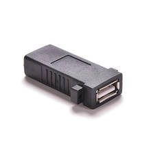 USB 2,0 гнездо к гнезду адаптер для монтажа на панель розетка настенная пластина штекер Стандартный USB 2,0 гнездо муфта шнур разъем 1 шт. 2024 - купить недорого