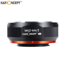 Adaptador de montagem de câmera k & f concept vara/lente 3 m42 para m4/3 m43, para sistema micro câmera m43 mft 2024 - compre barato