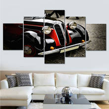Печатная картина HD 5 шт./компл. крутая автомобиль абстрактная рамка холст искусство настенный плакат модульные картины для гостиной домашний декор 2024 - купить недорого