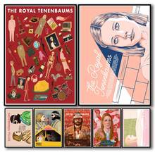 28 desenhos o royal tenenbaums poster de papel branco casa decalque arte pintura engraçado adesivo de parede para café casa barra 2024 - compre barato