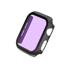 Watch Cover carbon fiber PC Protector Case for Apple Watch 5 4 3 2 1 42MM 38MM Clear Screen for iWatch 44MM 40MM Protector Case 2024 - buy cheap
