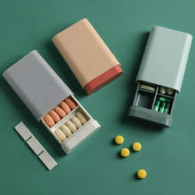 Pastillero portátil de estilo nórdico para tableta, caja dispensadora de medicina, Kit médico, organizador de almacenamiento, 1 unidad 2024 - compra barato