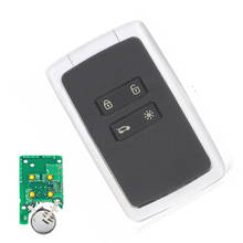 3pcs Smart Car Key 4 button keyless remote key 434mhz Hitag AES 4A chip for renault megane 4 Keyless car key 2024 - buy cheap